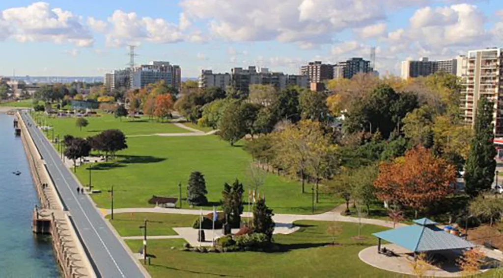 A waterfront park constructed by 39 Seven.