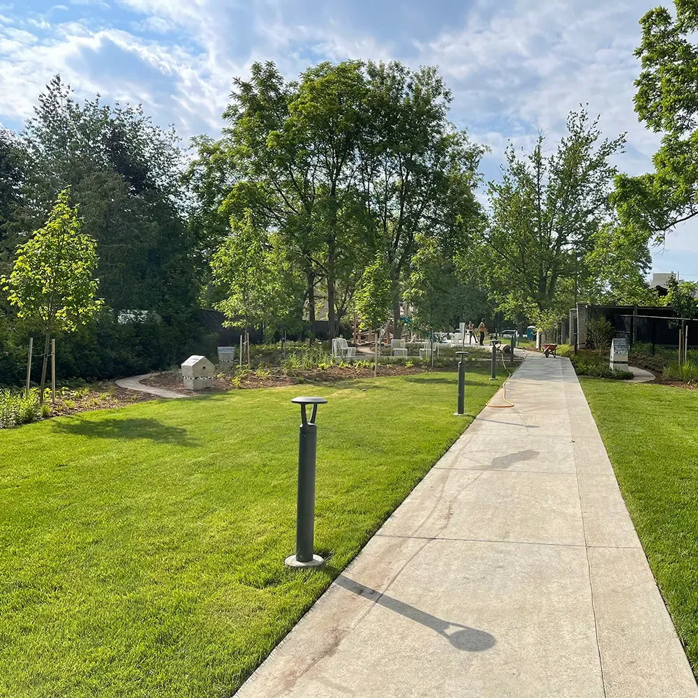 A path along a park constructed by 39 Seven.