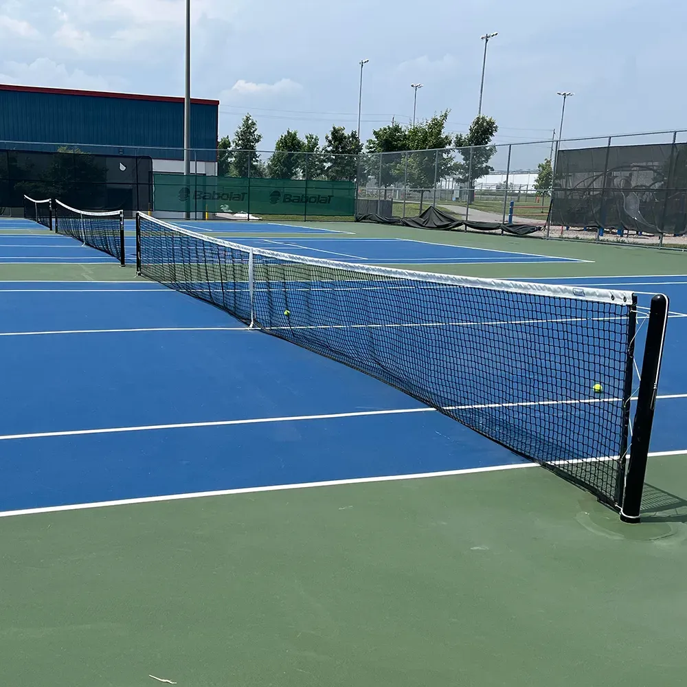 Three tennis courts constructed by 39 Seven.