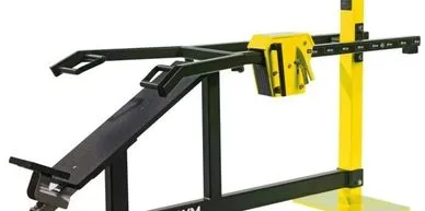 An outdoor fitness apparatus for shoulder exercises.